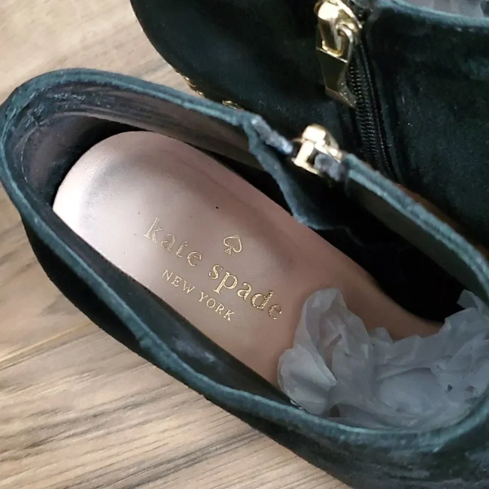 kate spade black suede
